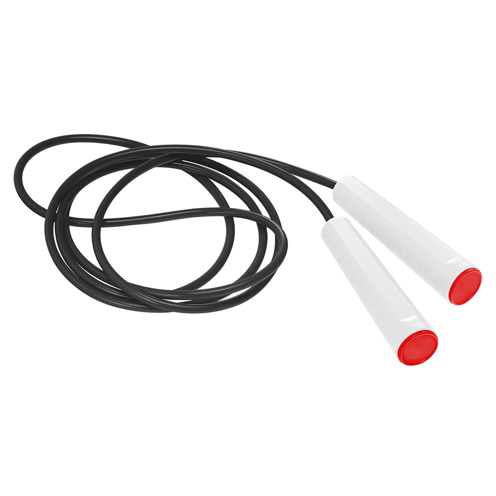Springtouw - wit/rood/zwart