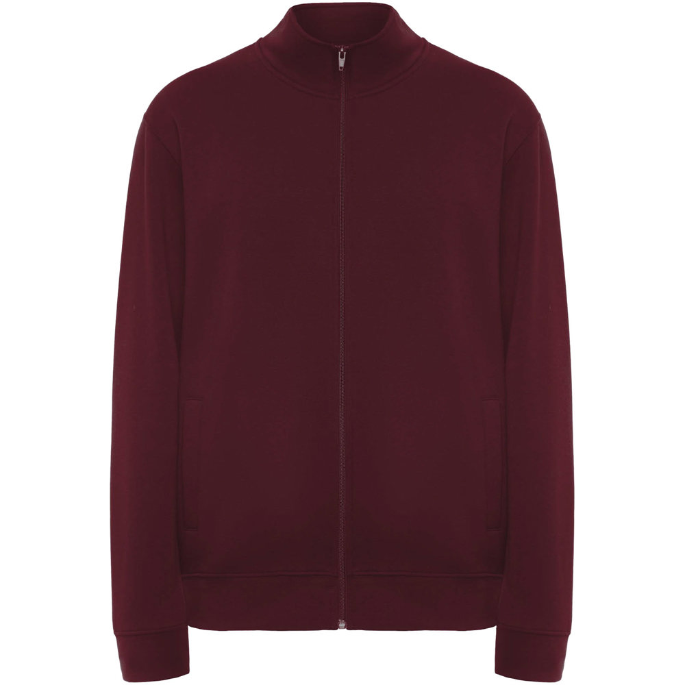 Ulan 280 g/m² unisex sweater met volledige rits - Granaat