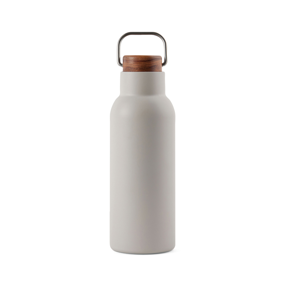 VINGA Ciro RCS gerecycled RVS vacuümfles 580ML - beige (± PMS Warm Grey 2)