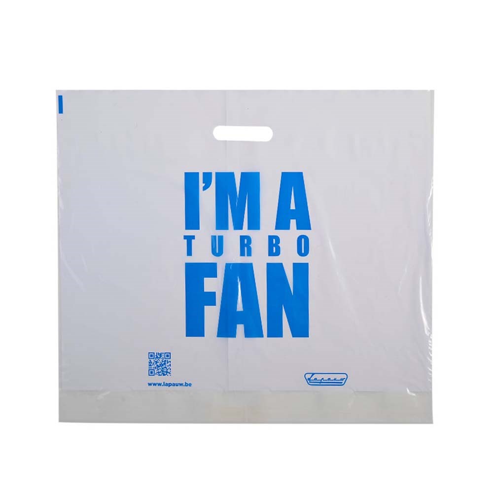 Plastic tas, 61 x 45 x 7,5 cm, 48 micron, ldpe, stanshandvat, 1 zijde