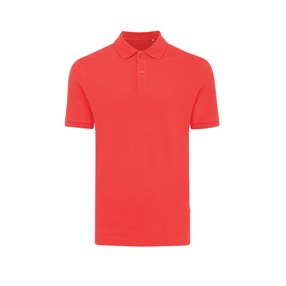 IQONIQ Yosemite gerecycled katoen pique polo - luscious red (± PMS 17-1663TCX)