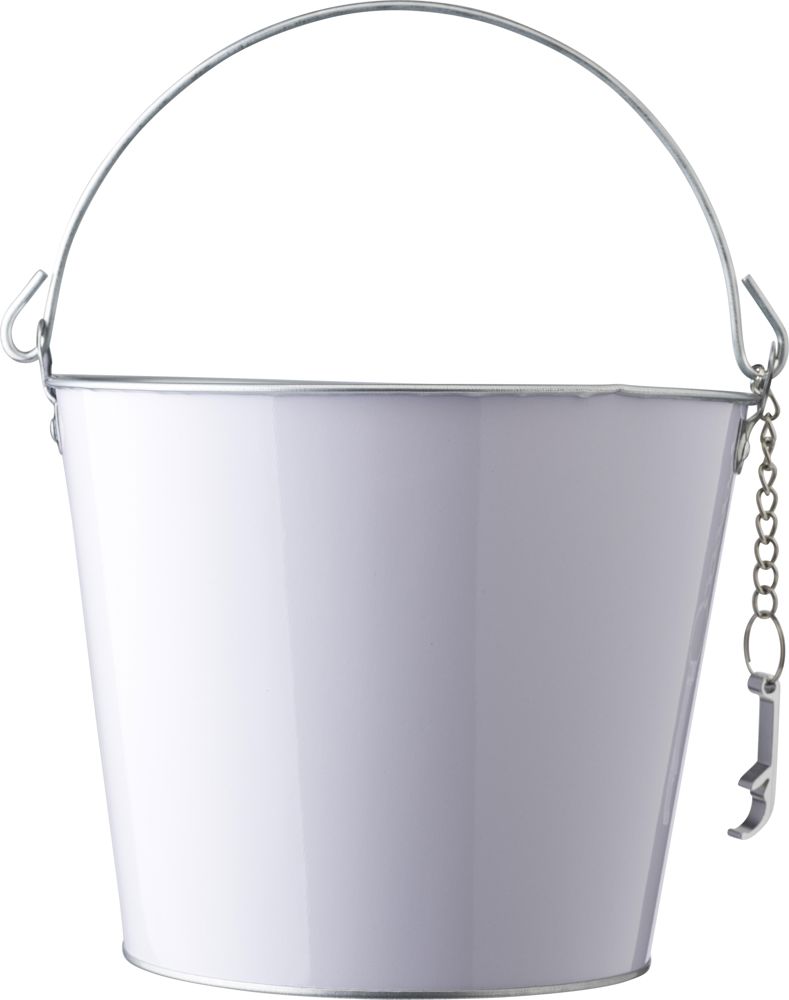 IJzeren en aluminium ijsemmer Corey - Wit