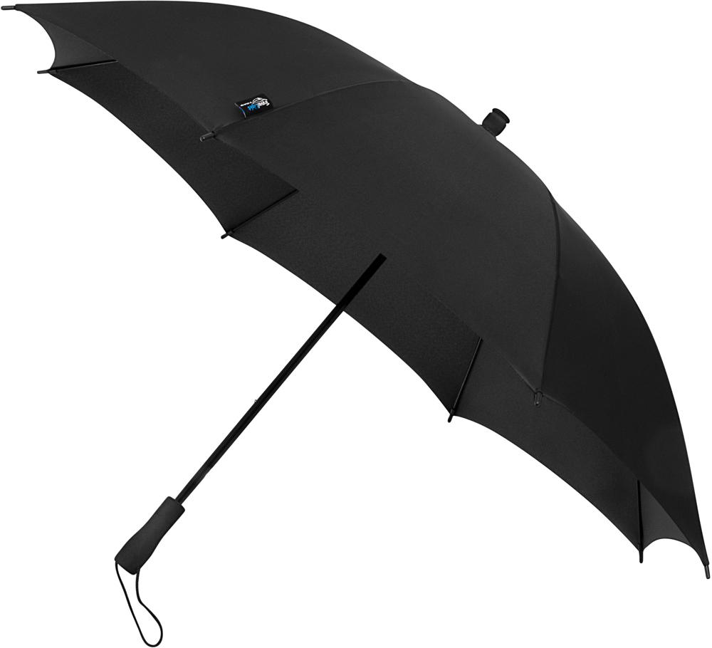 FALCONE - Extreem lichte reisparaplu - Handopening - Windproof -  100 cm - Zwart