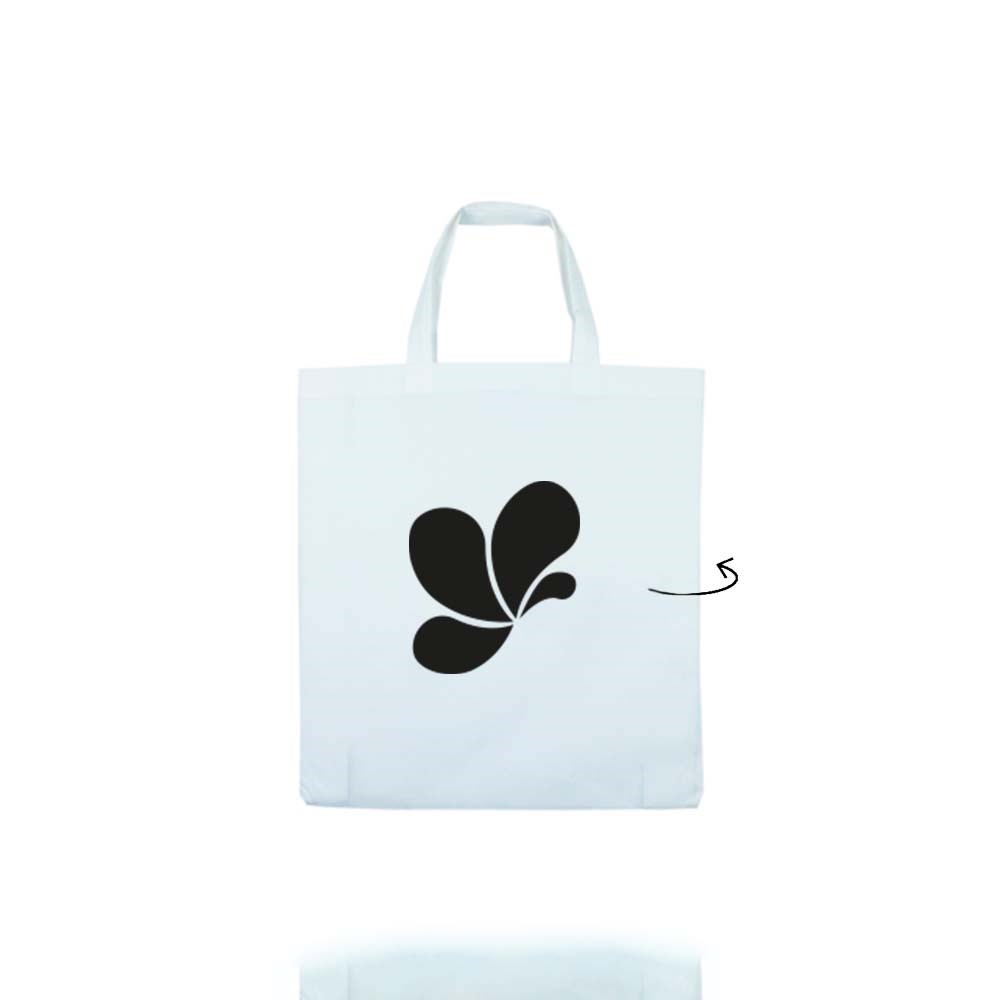 Draagtas, 36 x 42 cm, non woven, 2 zijden, 100 grams, lange handle