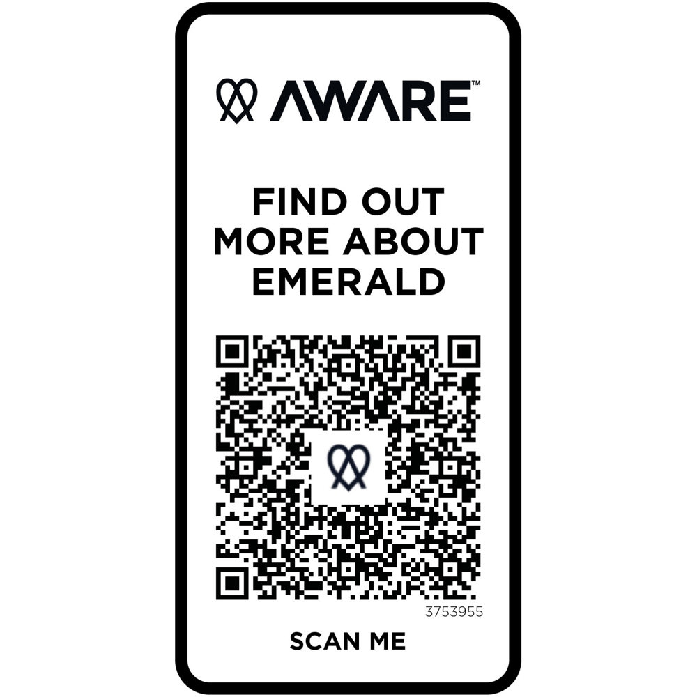 Emerald 200 g/m² unisex Aware™ gerecyclede polo met korte mouwen