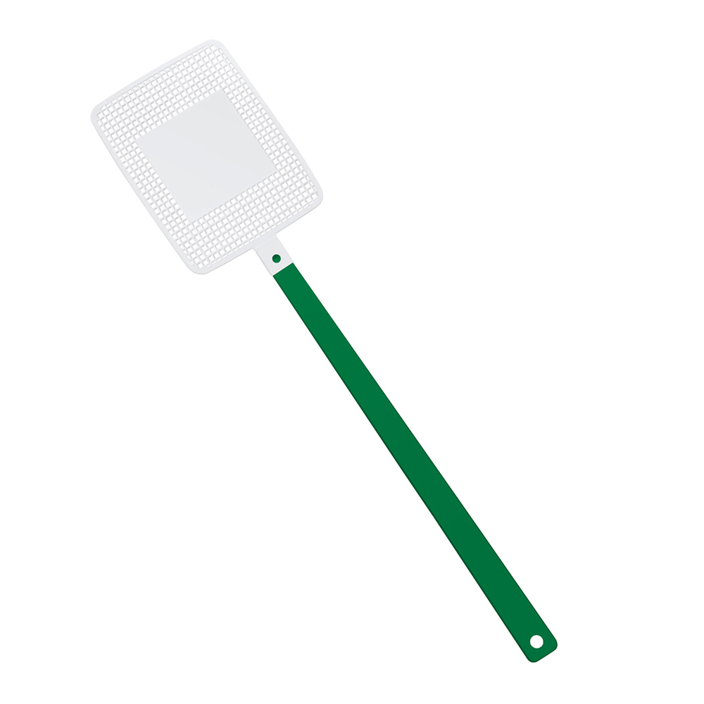 Vliegenmepper "vierkant" - groen/wit