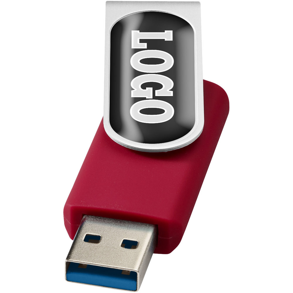 Rotate USB 3.0 met doming - Rood