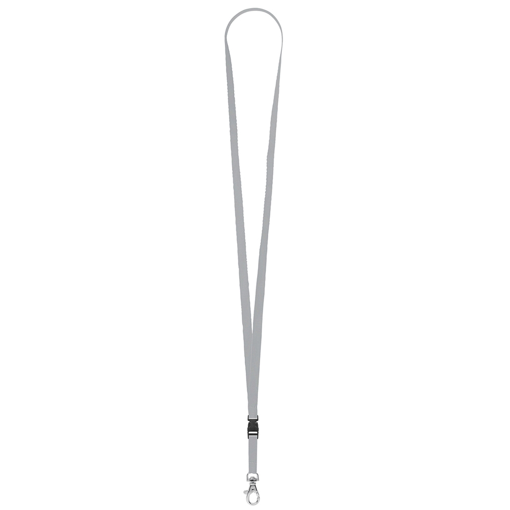 Keycord "standaard", breedte 10 mm - middengrijs