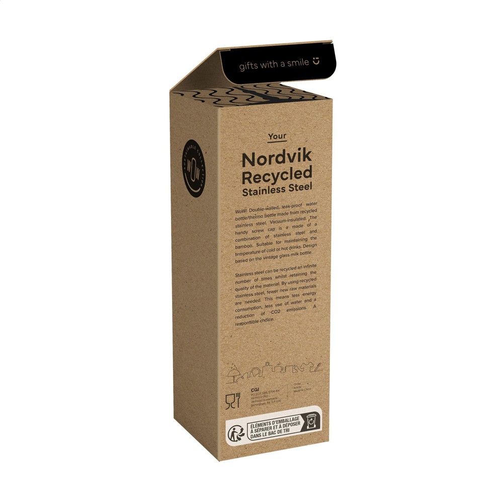 Nordvik RCS Recycled Steel 500 ml drinkfles