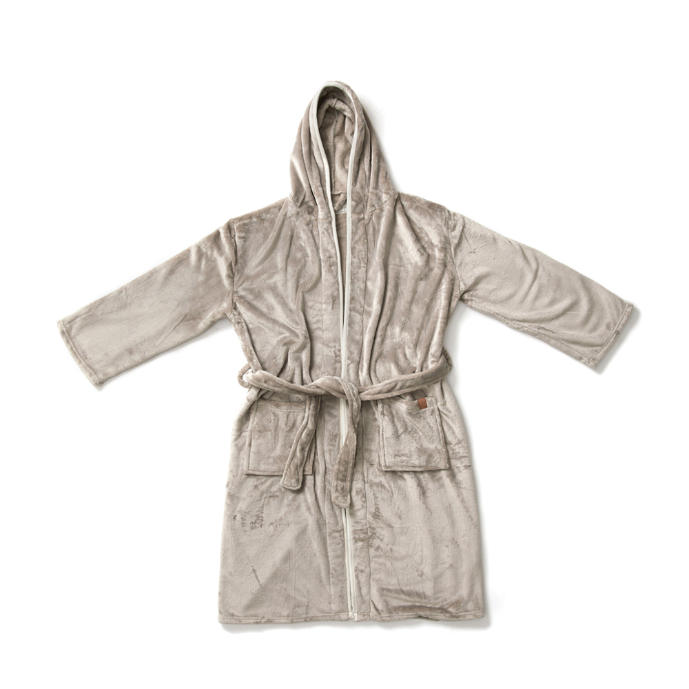 VINGA Louis luxe pluche RPET badjas maat L/XL