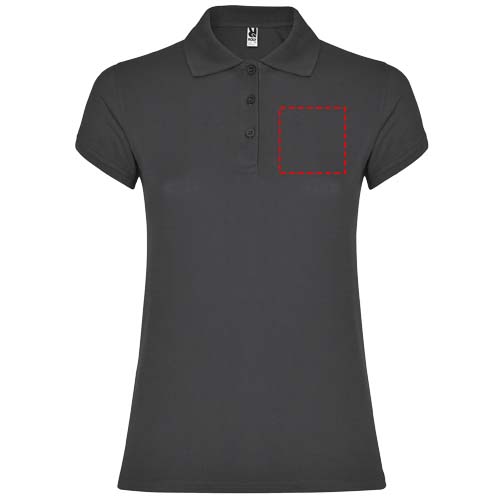 Star 200 g/m² damespolo met korte mouwen