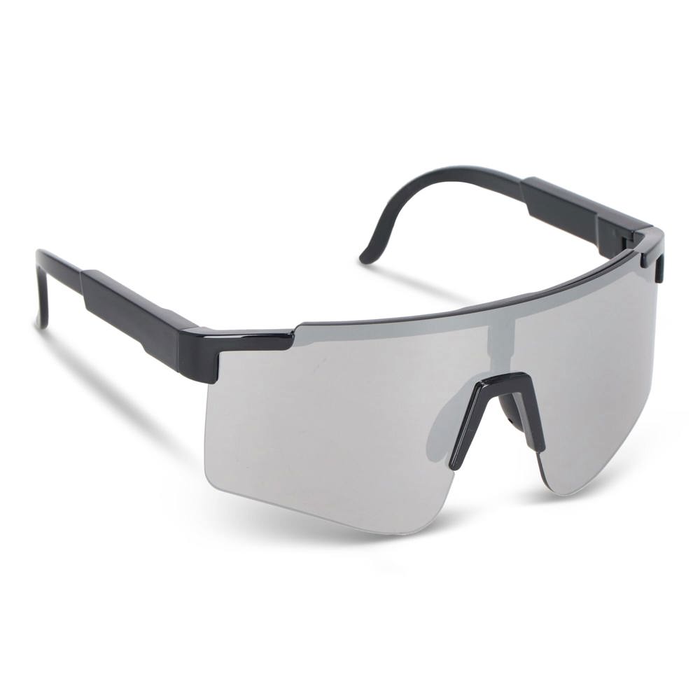 Tom R-PC sportzonnebril met spiegelende glazen UV400 - zwart