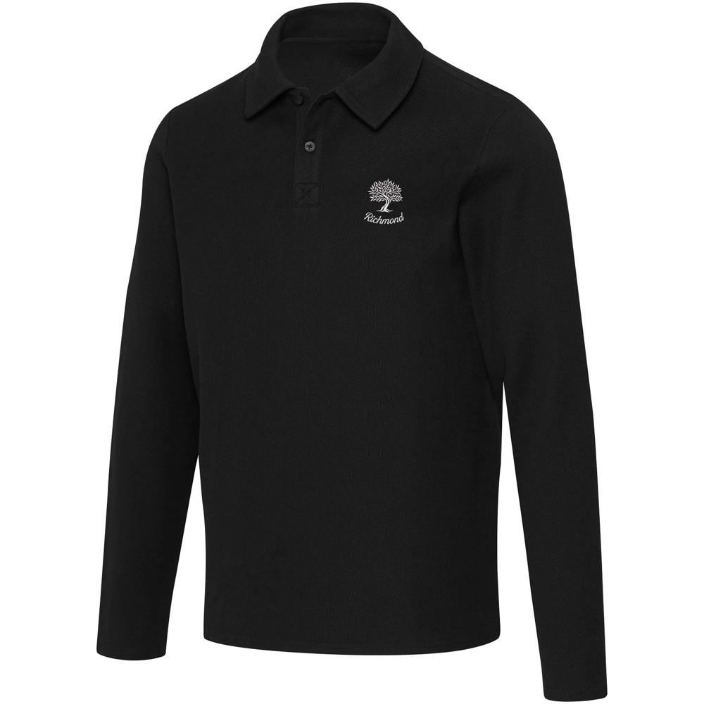 Apollo 245 g/m² uniseks poloshirt met lange mouwen