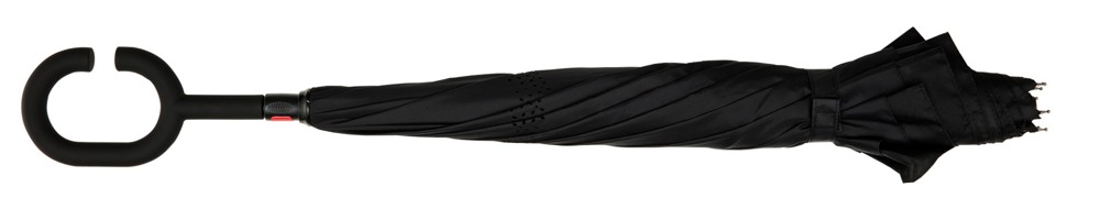 FALCONETTI - Inside-out - Handopening - Windproof -  105 cm - Zwart / Zwart