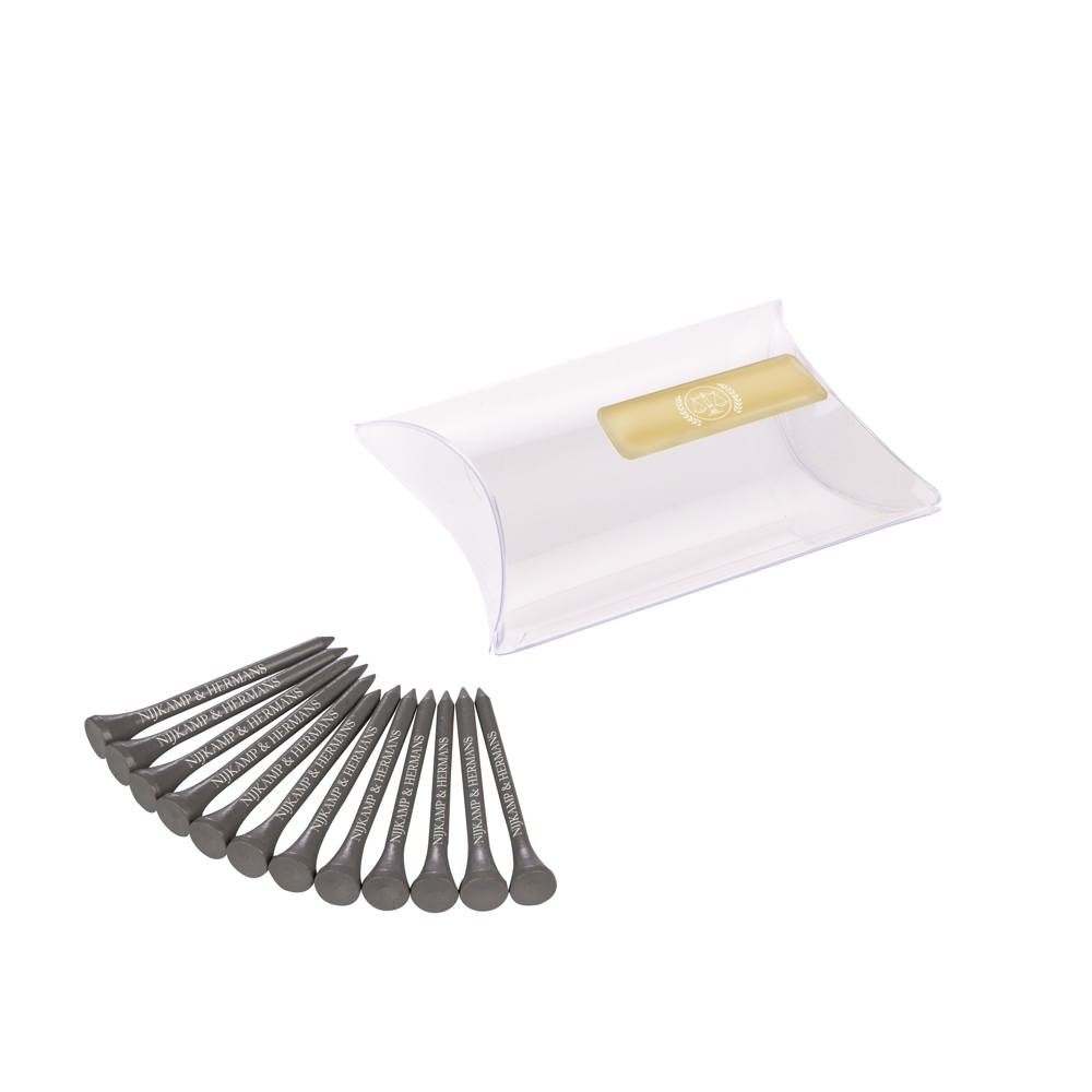 Pillowpack met 12 tees 70 mm - Grijs