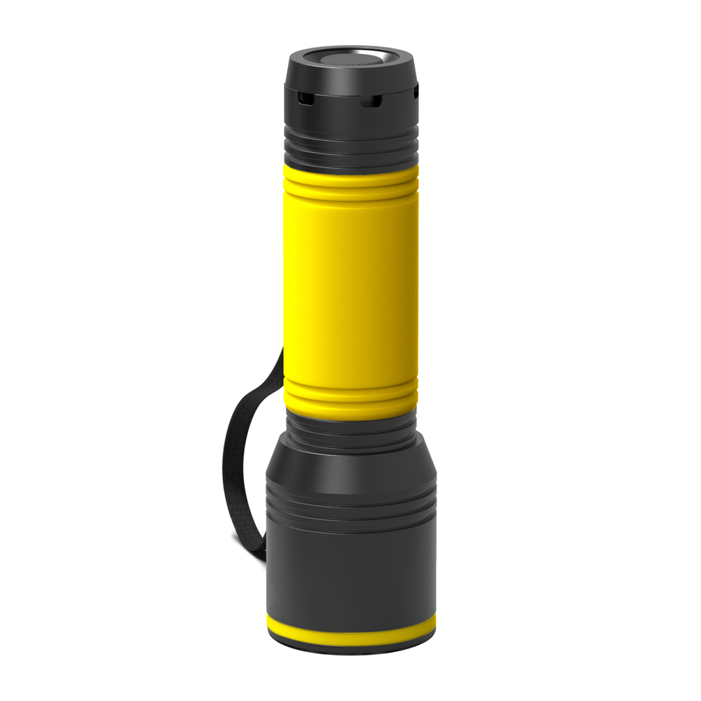 Zaklamp REEVES-myFLASH 700 - Zwart, Geel