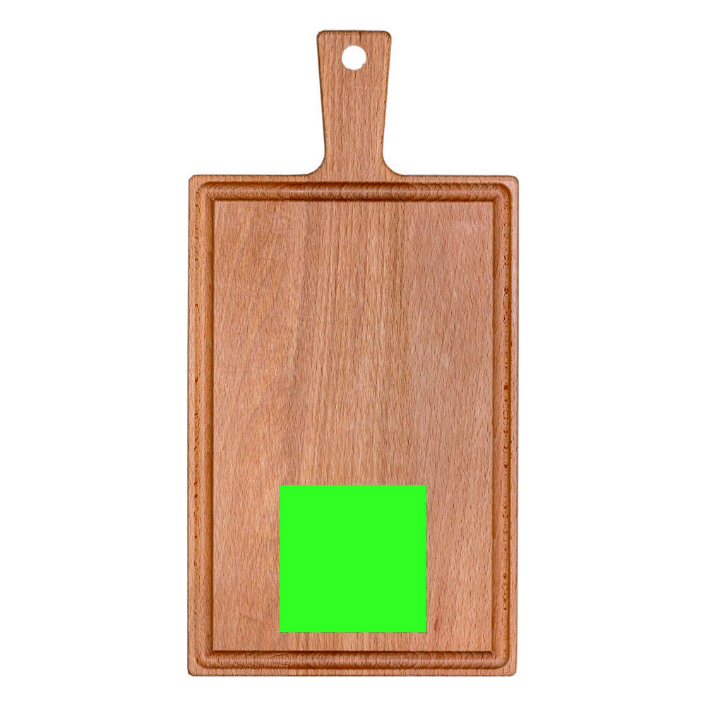 Plank met handvat beuken 33x16 cm