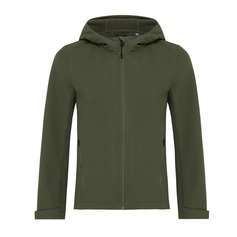 IQONIQ Makalu dames recycled polyester softshell jas - khaki (± PMS 18-0523 TCX)
