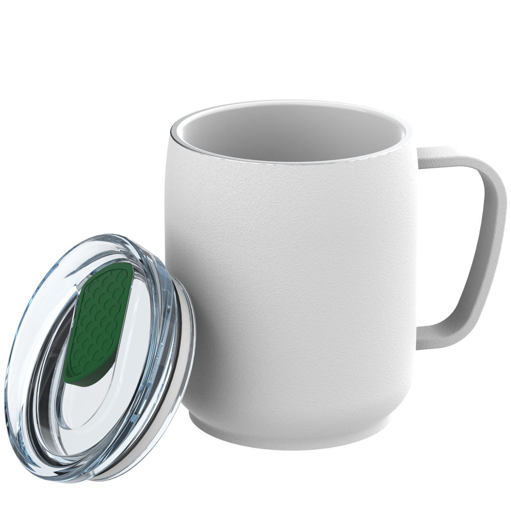 Thermobeker RETUMBLER-myNIZZA CERAMIC - groen, wit, transparant