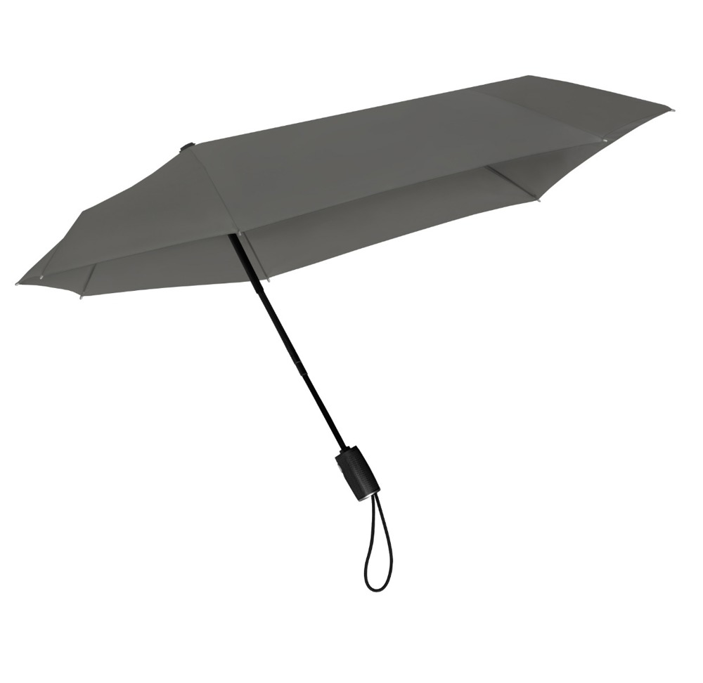 STORMaxi - Arodynamische opvouwbare stormparaplu - Automatisch openen en sluiten - Windproof -  90 cm - Grijs