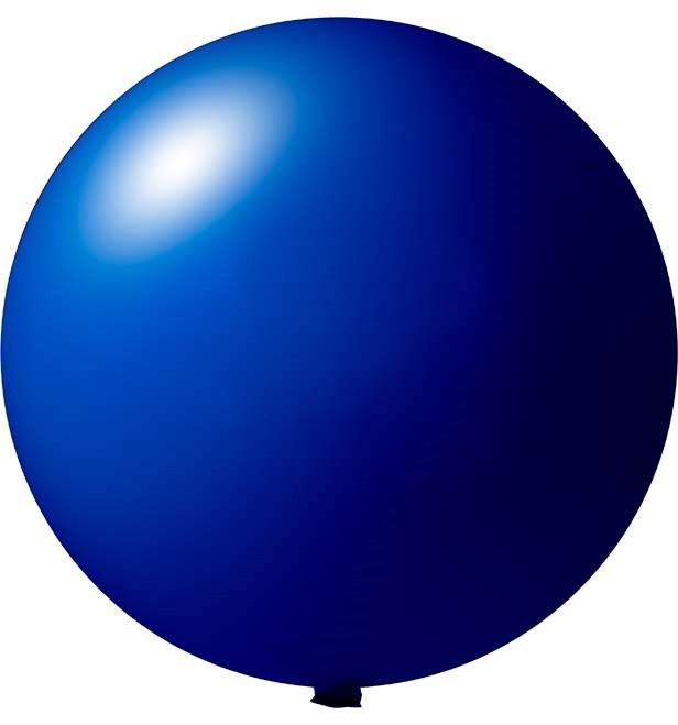Reuzenballonnen onbedrukt Ø 150 cm - Donker blauw (4456) Pastel (± PMS 661)