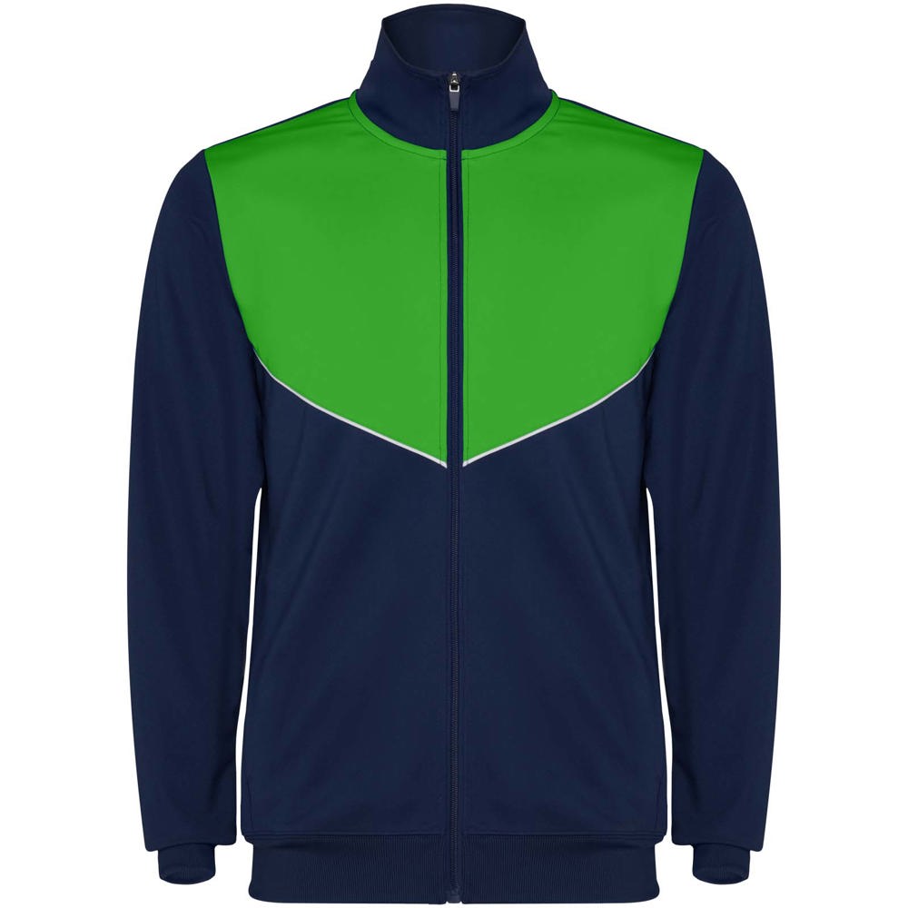 Evans 225 g/m² trainingspak voor kinderen - Marineblauw, Varen groen