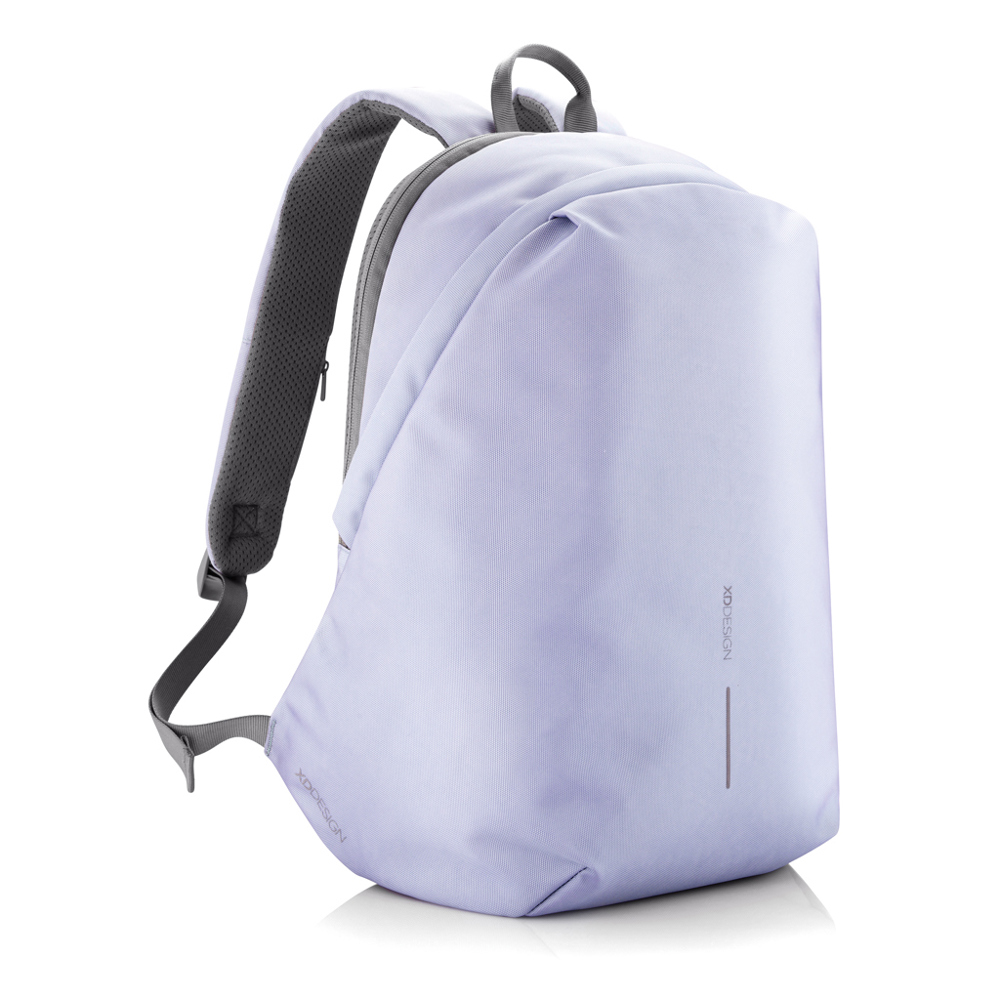 Bobby Soft, anti-diefstal rugzak - lavender, grijs (± PMS 15-3716TCX/ ± PMS Cool Grey 9)