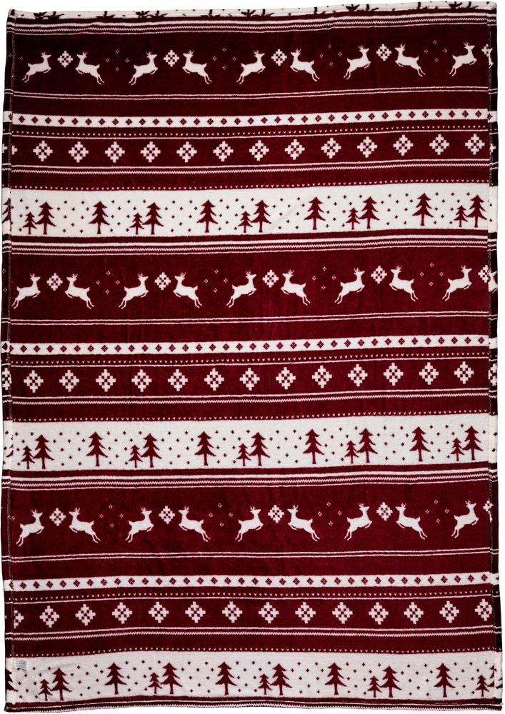 Polyester (260 gr/m²) deken Michelle - Bordeaux