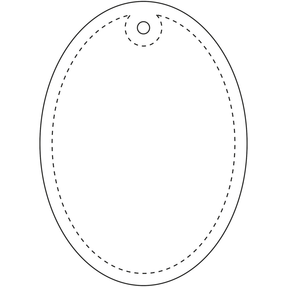 RFX™ H-12 ovale reflecterende TPU hanger