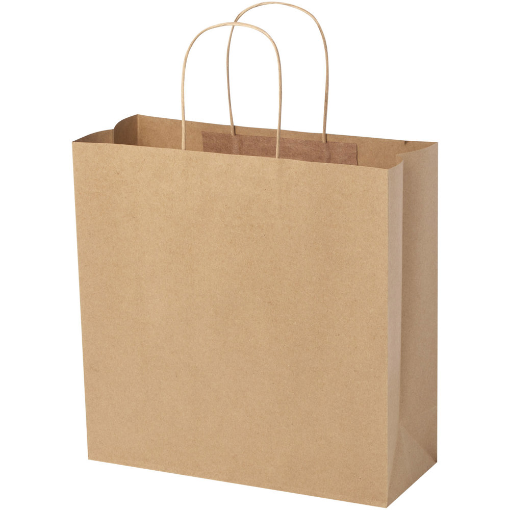 Papieren tas 120 g/m2 gemaakt van kraftpapier met gedraaide handgrepen - 31 x 12 x 31 cm