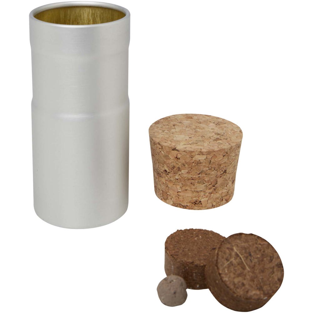 Hey Pots tuin voor op het bureau met bloemenmix