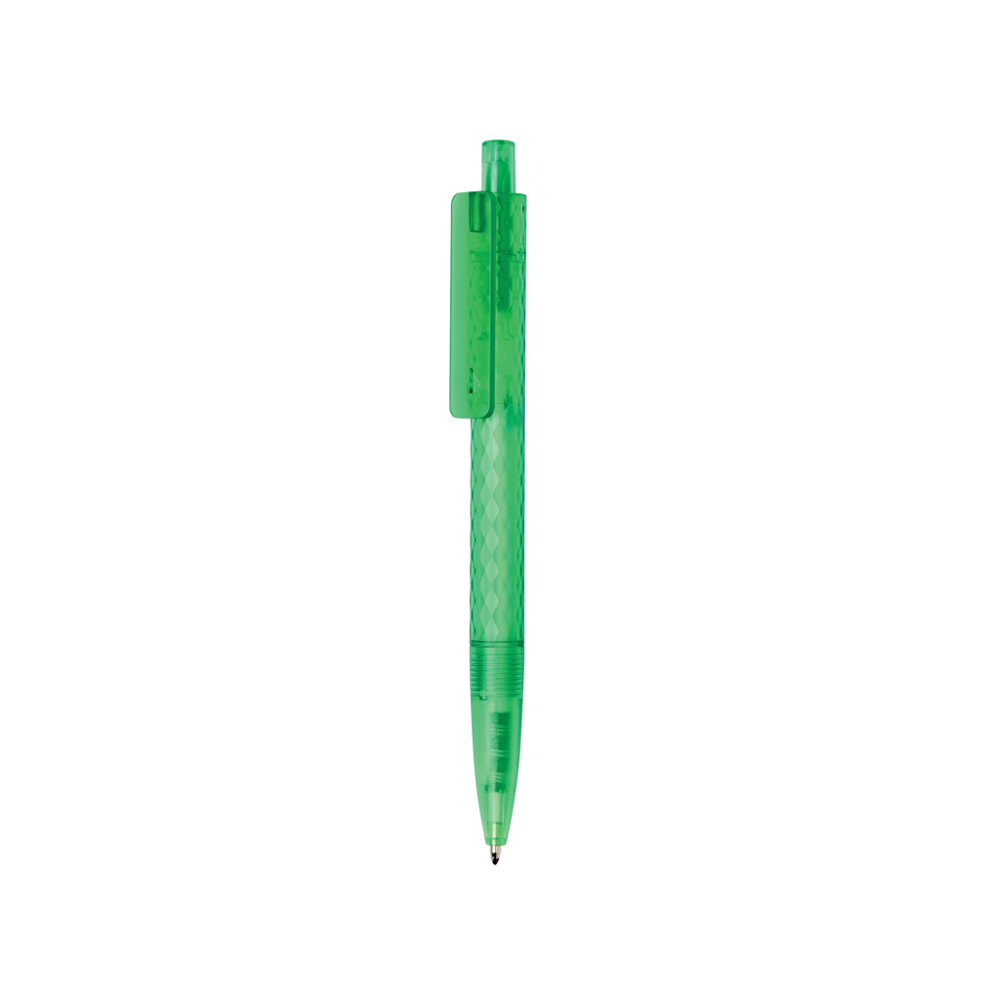 X3 GRS gerecycled PC plastic pen frosted - groen (± PMS 2252C)