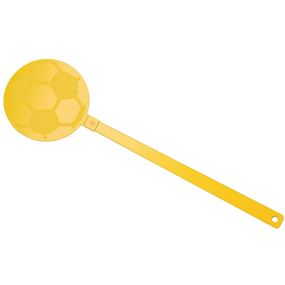 Vliegenmepper "voetbal" - geel/geel