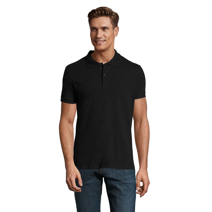 PERFECT MEN - PERFECT HEREN Polo 180g - zwart