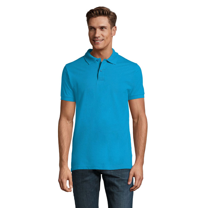 PERFECT MEN - PERFECT HEREN Polo 180g - Aqua