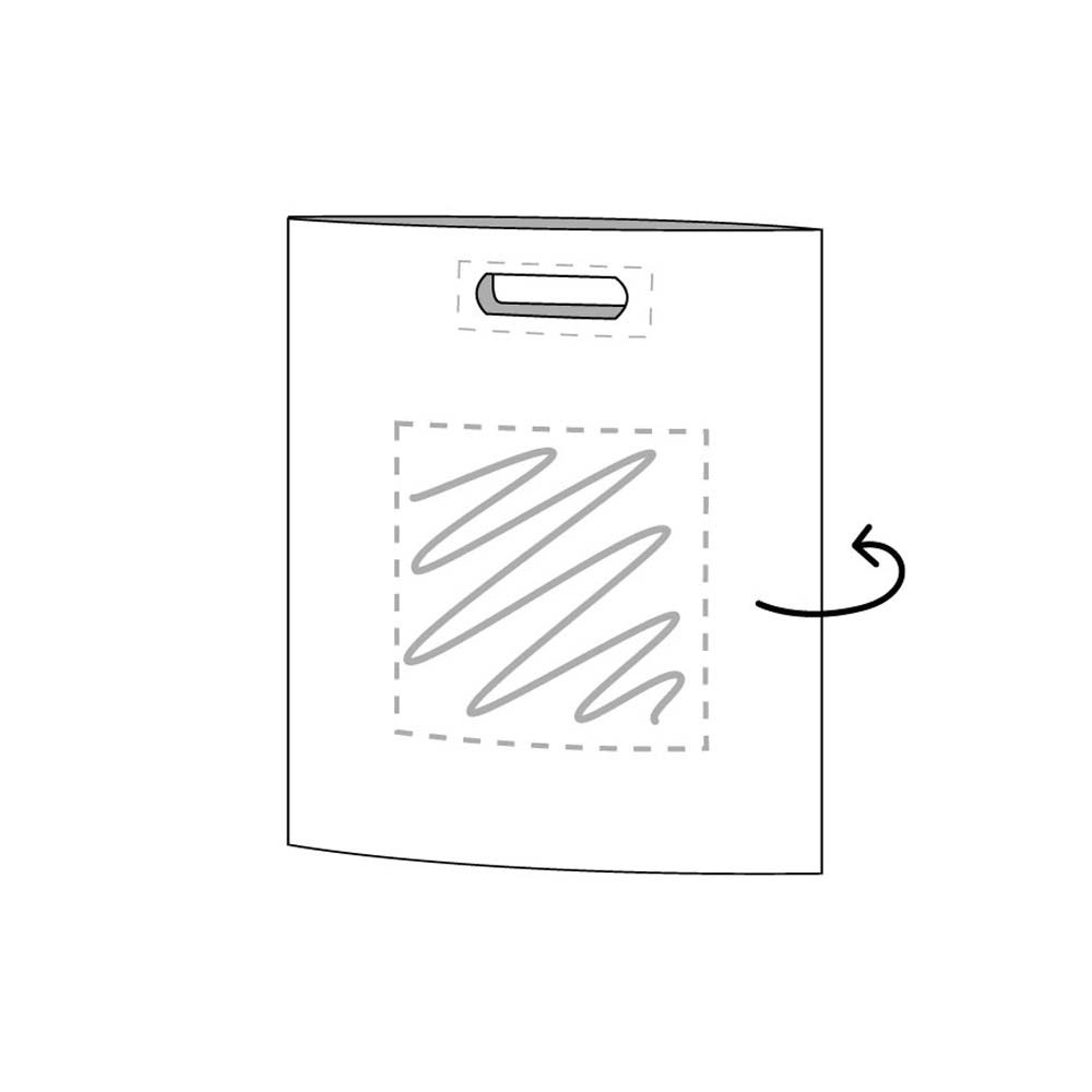 Plastic tas, 25 x 40 x 7,5 cm, 45 micron, ldpe, lushandvat, 2 zijden