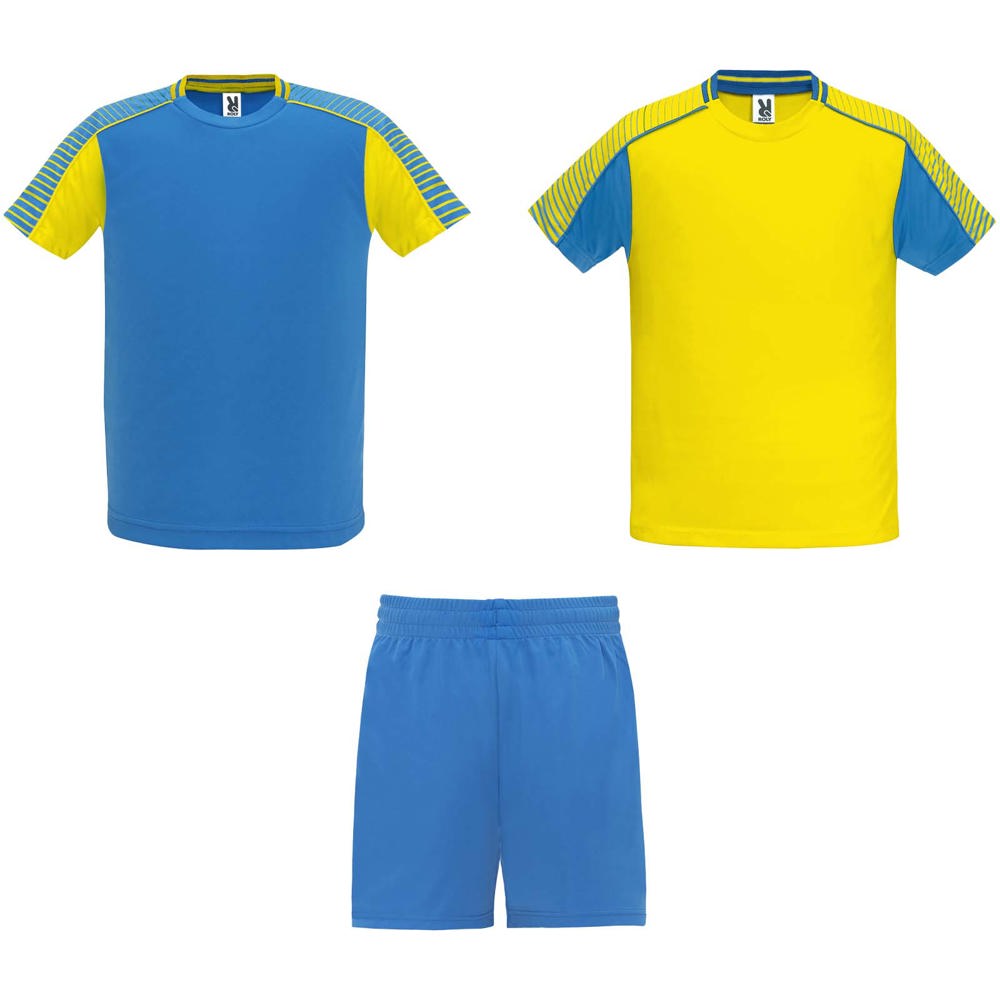 Juve unisex sportset - Geel, Koningsblauw