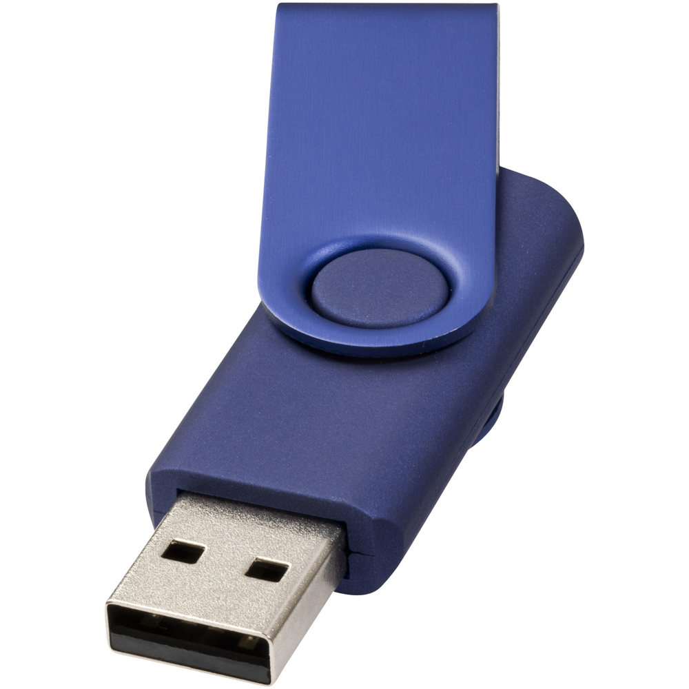 Rotate metallic USB - blauw