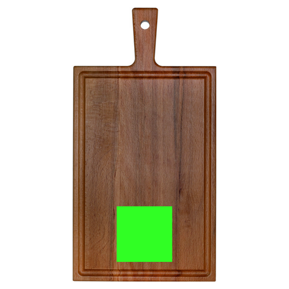 Plank met handvat beuken 37x19 cm