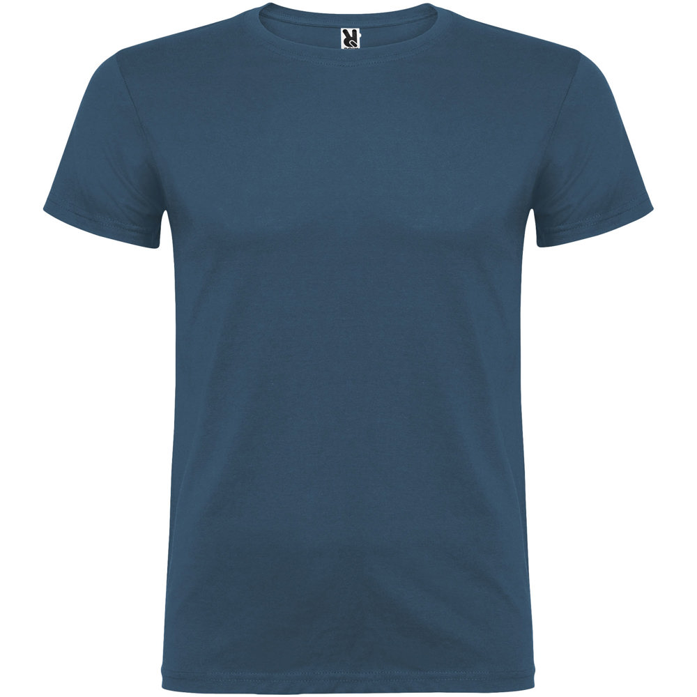 Beagle 155 g/m² herenshirt met korte mouwen - Maanlichtblauw