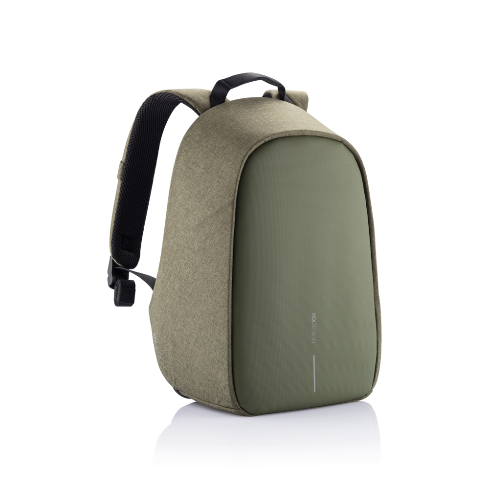 Bobby Hero Small, anti-diefstal rugzak - groen, zwart (± PMS 5743/ ± PMS Black)