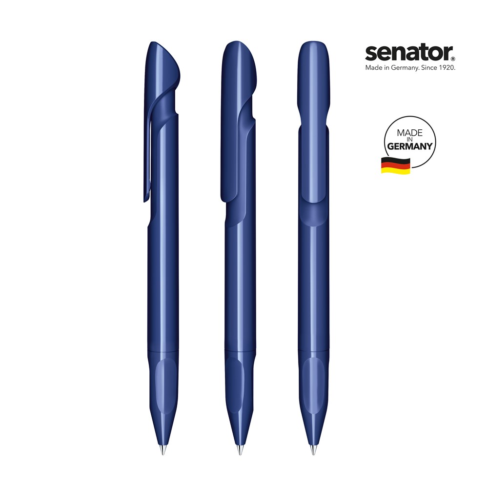 senator® Evoxx Polished Recycled retractable pen - blauw 2757