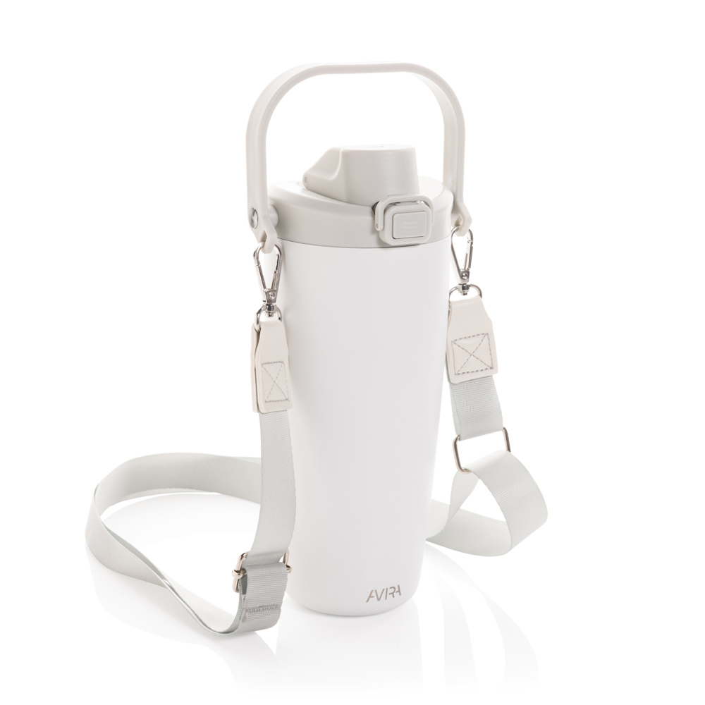 Avira Ayala RCS R-RVS duosip afsluitbare crossbody tumbler - wit (± PMS White)