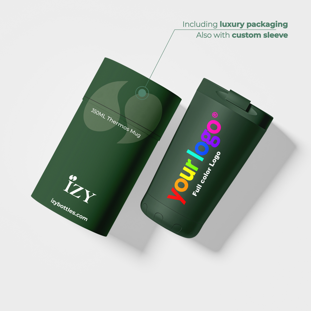 Thermosbeker / Koffiebeker - Groen - 350 ml