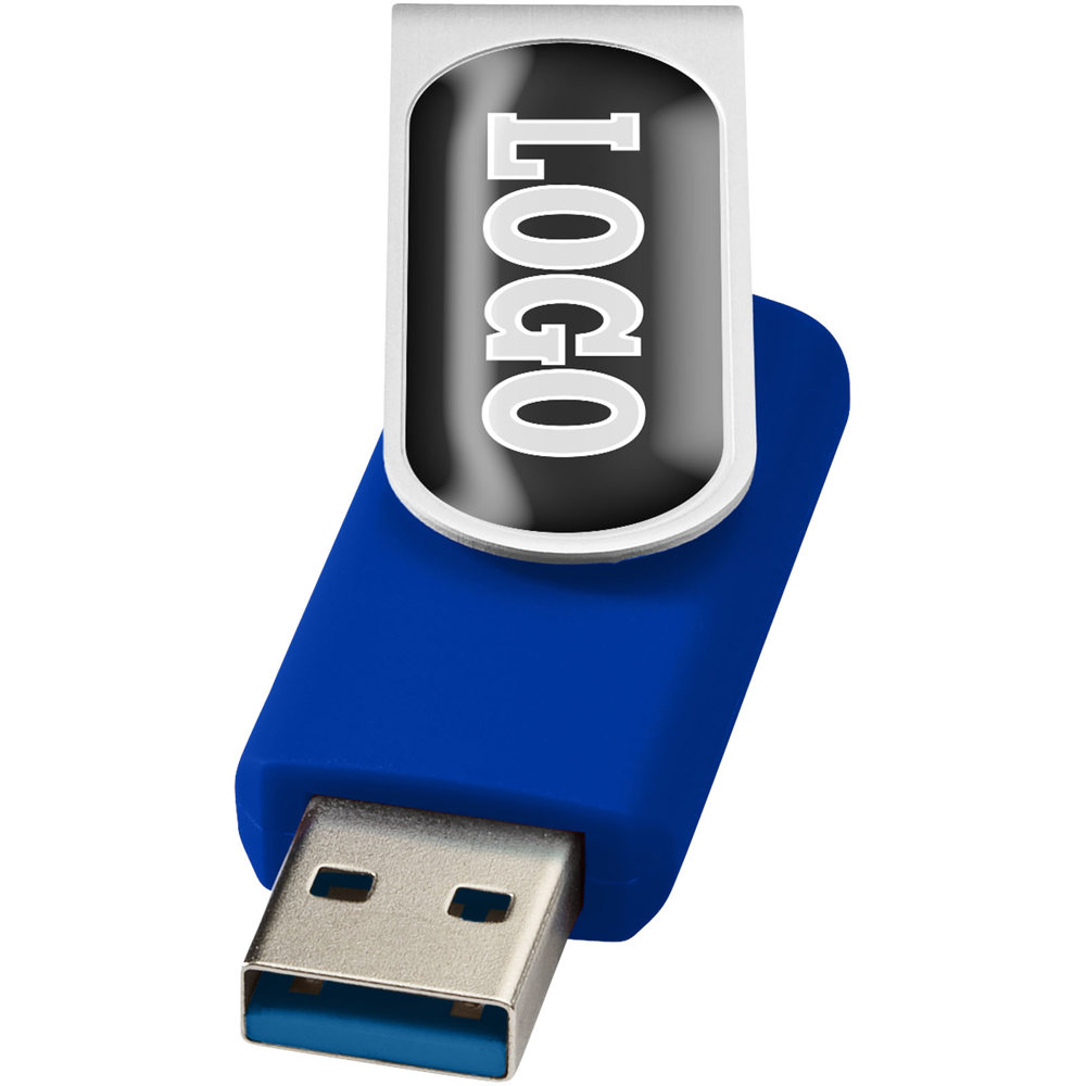 Rotate USB 3.0 met doming - Koningsblauw