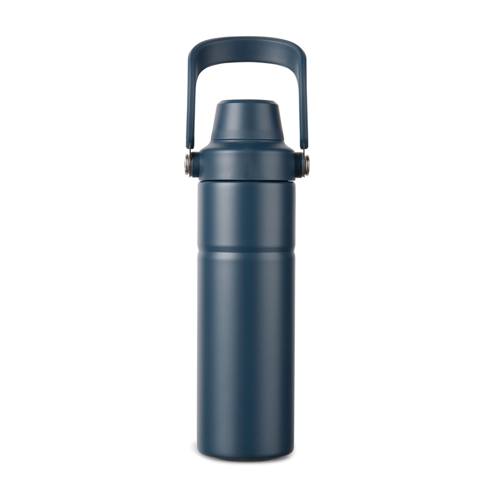 VINGA Baltimore Trek RCS recycled SS fles 600 ML - donkerblauw (± PMS 2377 C)