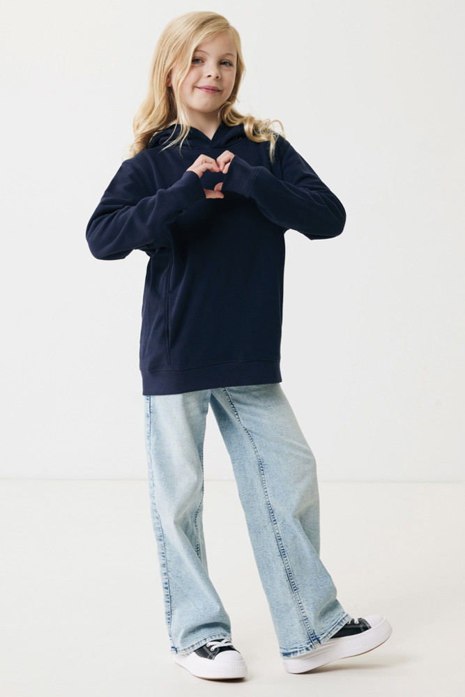 IQONIQ Yengo kids recycled katoen hoodie met steekzakken