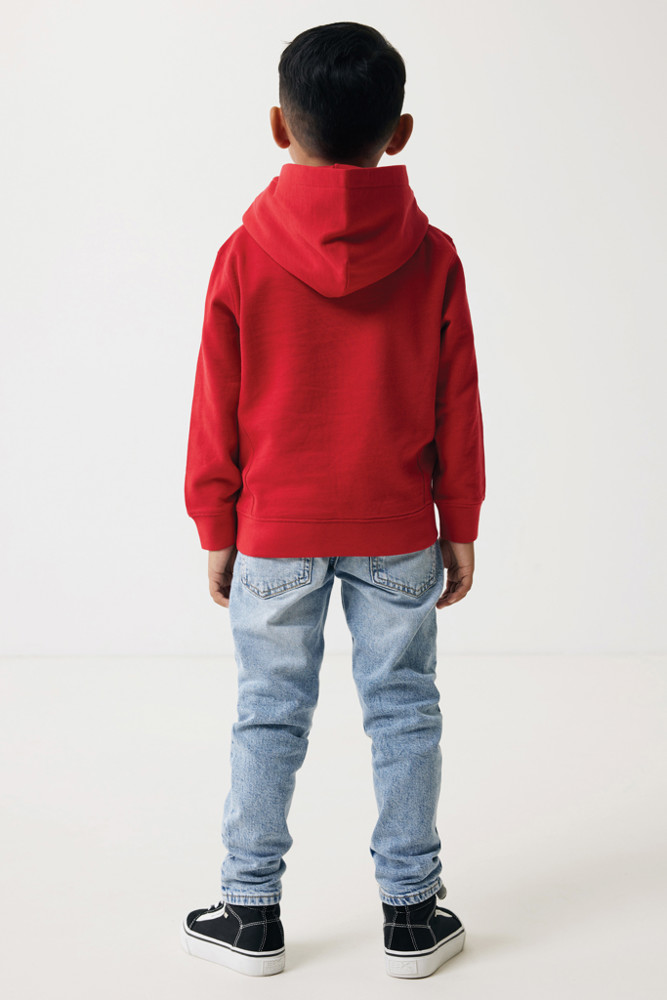 IQONIQ Yengo kids recycled katoen hoodie met steekzakken