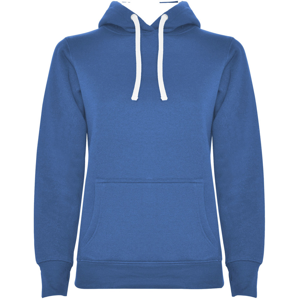 Urban 280 g/m² hoodie voor dames - Koningsblauw, Wit