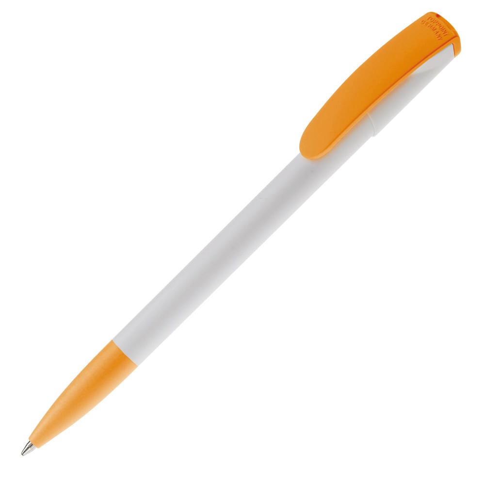 Balpen Deniro hardcolour - Wit / Oranje
